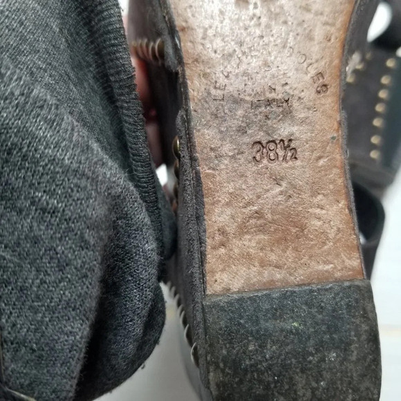 FIORENTINI & Baker Platform Wedge Dany Sandals Brown Black 38.5 - Picture 15 of 16